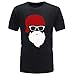 Produktbild Mymyguoe Herren Kurz T-Shirt Weihnachten Bluse der Männer Weihnachts Druckt Sweatshirt Oberteile Lose Tunika Top Black Friday Cyber Monday Große Größe Pulli Pullover