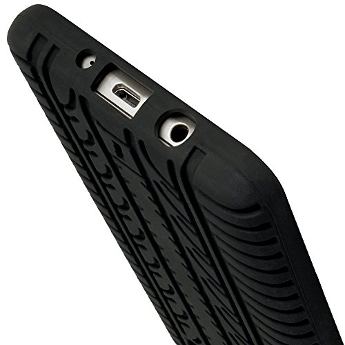 igadgitz U5395 Neum  tico Silicona Gel Goma Funda Carcasa Per Samsung Galaxy J5 J510FN  2016  Case Cover   Protector Pantalla - Negro