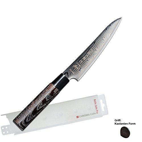 Tojiro Pettymesser Sippu Black Damast + Chroma Safe Pro