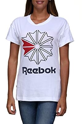 Reebok F gr Tee – T-shirt, femmes, blanc – (Blanc/maruni)
