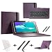 Produktbild Starterset 25,7 cm (10,1 Zoll) QWERTY-Tastatur-Hülle + Displayschutzfolie und Stylus Touch Pen für Acer Iconia One 10 (B3-A50) - 10,1 Zoll (25,7 cm), Violett