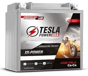 Two Wheeler Battery TPU5L-B TESLA POWER USA