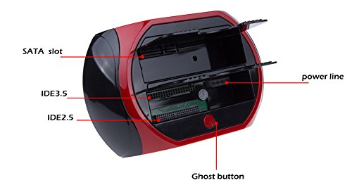 LemonBest® All in one 2.5″ 3.5″ SATA/IDE HDD 2-Dock Docking Station e-SATA Hub - 8