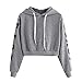 Produktbild MEIbax Damen Herbst Langarm Hoodie Sweatshirt Buchstaben mit Kapuze Pullover Tops Bluse
