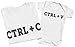 CTRL + C & CTRL + V - Matching Father Kids Gift Set - Mens T Shirt & Kid's T Shirt - Green - Medium & 9-10 years