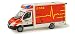 Produktbild herpa 048422 Mercedes Benz Sprinter 06 Fahrtec RTW Feuerwehr Stolberg
