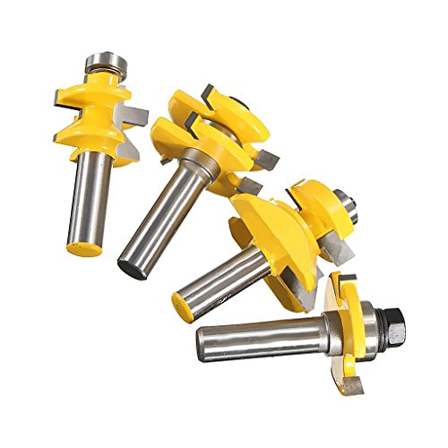 MagiDeal 4pcs Legierung Nutfräser Router Bit Für CNC-1/2 „Schaft - 7