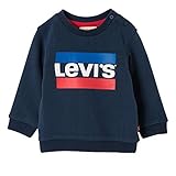ropa bautizo bebe 9 meses  Levi\'s kids Nn15014 48 Sweat Shirt, Sudadera para Bebés, Azul (Dark Blue), 9-12 Meses (Talla del Fabricante: 12M)