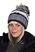 Produktbild Beanie O 101 Doppelt gestrickte Mütze, sehr dick aber sehr leicht. Absolut neues Strickmuster. Pudelmütze, Wintermütze mit großer Fellbommel aus Fellimitat