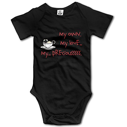 Baby Infant Boy Girl My Precious Coffee One-Piece Short Sleeve Romper / Bodysuit / Onesie Black 24 Months