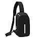 Produktbild Dragon868 Herren Sling Bag Casual Brusttasche Anti-Diebstahl-Umhängetaschen (Schwarz)