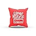 Produktbild NERDO - Gamer By Nature - FARBE: ROT MIT FÜLLUNG - Dekokissen / Zierkissen / Sofakissen / Kissen als Geschenkidee - 40 cm x 40 cm