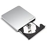 Salcar - USB 3.0 DVD Laufwerk Super Multi DVD 8X Extern optische CD/DVD Brenner für Apple, iMac, Macbook Pro, Macbook Air Universal Laptop & PC - Aluminum Silber
