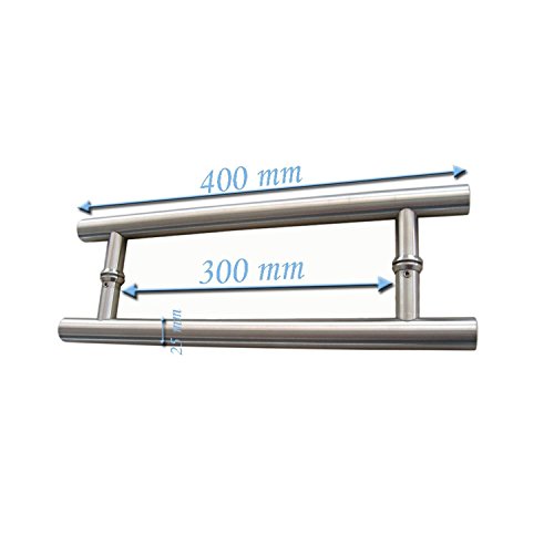Homcom® Glasschiebetür Schiebetür 2050x900x8 mm Tür Glastür Zimmertür mit Griffstange einseitig satiniert mit Streifen - 4