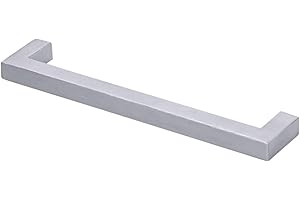 Gedotec Poignée de Meuble en Acier Inoxydable Brossé Mat - Carré - Poignée de Porte et Tiroir de Placard, Meuble de Cuisine, Armoire - Longueur 170 mm - Entraxe 160 mm - Profil 10x10 mm - 1 Pièce