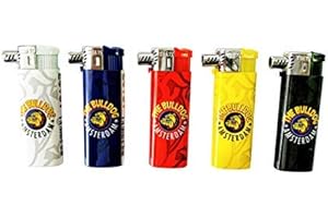 Set 5 Accendini pipa THE BULLDOG AMSTERDAM con becco laterale