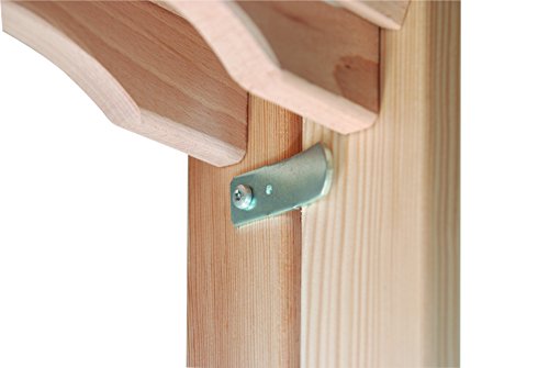 HYMER Holz-Tiefsprossenstehleiter, 2 x 4 Sprossen, 7149008 - 2