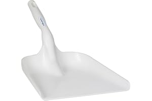 Vikan - Hygiène - Pelle à Main - Plate - Polypropylène - Blanc