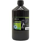 Schwarzkümmelöl für Hunde • 1000ml • ungefiltert • 100% naturrein • mühlenfrisch direkt vom Hersteller Kräuterland Natur-Ölmühle