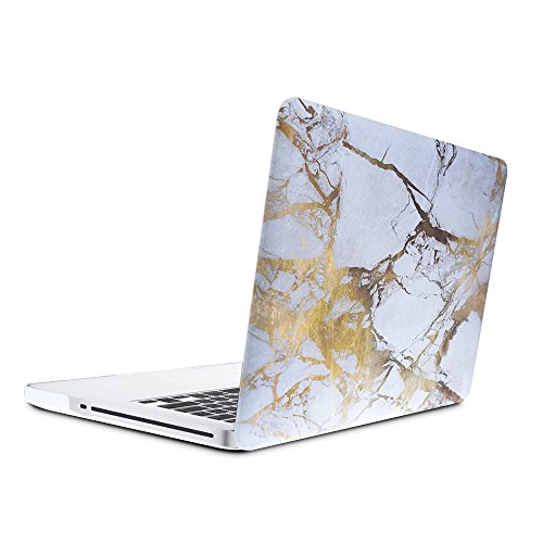 KONKY Macbook Pro 15 A1707 Hülle (2016 freigegeben), Schützende Soft-Touch HartschaleTasche Schutzhülle Snap Case für Neueste 2016 Apple MacBook Pro 15 "Zoll mit Touch Bar und Touch-ID, Weiß Gelb