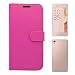 Produktbild Sony Xperia X Rosa Schlicht PU Lederetui Klapphülle Abdeckung Gadget Boxx