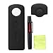Produktbild Holaca 360 Kamera-Abdeckungs-Fall mit Reinigungsstift-Kit, Silikon-Abdeckung für Ricoh Theta S 360 nur Kamera (Black)