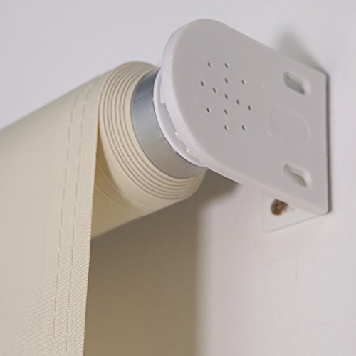 Sichtschutzrollo 1,4 x 2,3 m in beige Außenrollo Balkon Sichtschutz Beschattung Windschutz Rollo - 7