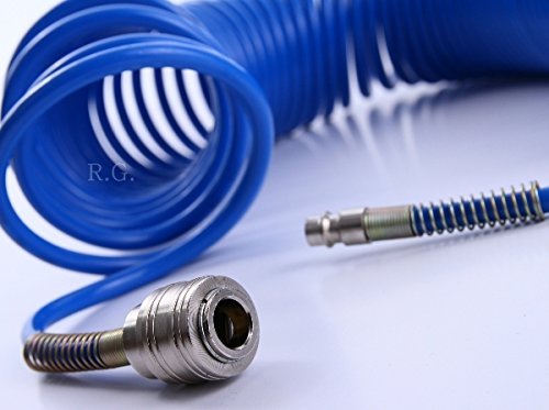 Druckluftschlauch Spiralschlauch Luftschlauch 5x8mm 10m 15m 20m Länge flexibel (20m) - 3