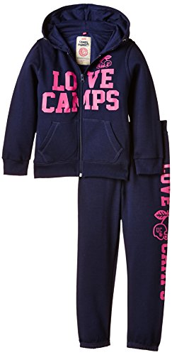 Camps Baby Girls Plain or unicolor Hooded Long sleeve Tracksuit -  Blue - 24 Months
