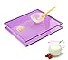 KSENDALO Silicone Placemat with Raised Edges for Kids/Toddler/Children/Baby, Reusable/Non-slip/Portable/Rolled up Dinner Table Mat/Feeding Mat Set, Size 12.2" * 10.5",Purple