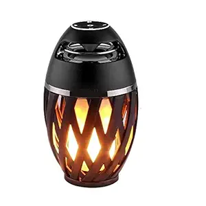 Reepud Wireless Bluetooth Flame Speaker with LED Flame Light/Hands Free/USB Charging/Stereo Sound Compatible with Android, iOS and Windows Devices (Multi-Colored)