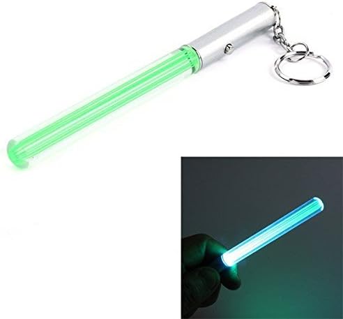 Nido del Bimbo – Keyring Superhero Type Marvel The Avengers DC Comics Justice League of America Star Wars Movies Games Cartoon Comic Manga Villains Bad Guys Good Guys Star Wars Spada Laser "Illuminata" (GREEN)
