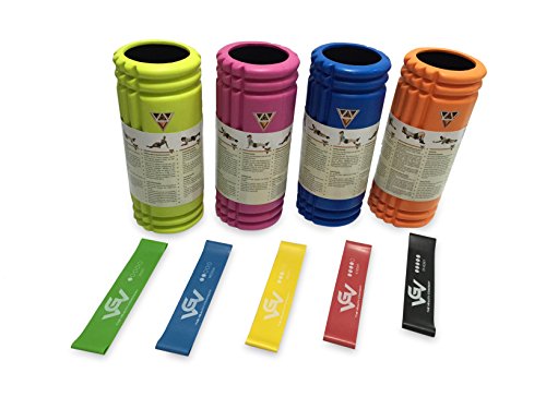 Triggerpoint-VGV-Faszienroller NEU HIGH QUALITY Massageroller Foamroller Triggerpunktroller zur Selbstmassage Stärke medium in 4 tollen Farben inkl. Übungsbildern und Anleitungen - 7