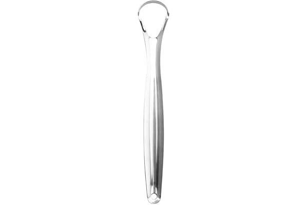 Nettoyeur de langue en acier inoxydable à tête large - Brosse de nettoyage de langue - Professionnels de la mode