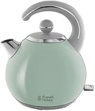 Russell Hobbs 24404-70 Wasserkocher Bubble Soft Green, 2300 Watt, 1.5l, abnehmbarer Deckel, herausnehmbarer Kalkfilter, Edelstahl/grün