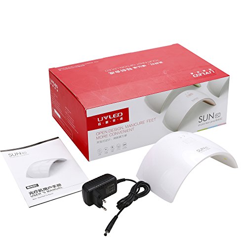 ACEVIVI Nageltrockner Nagellacktrockner Nail Dryer UV-Nagellampe Lichthärtegerät Lichthärtungsgerät LED Infrarot Sensor Wiederaufladbar für Shellac und Gelnagellack mit Timer(10s), Weiß - 7