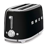 Smeg tsf02bluk 4Slice (S) 1500 W schwarz – Toaster, 4 SLICE (S), Schwarz, Edelstahl, 1500 W, 220 – 240 V, 50/60 Hz)