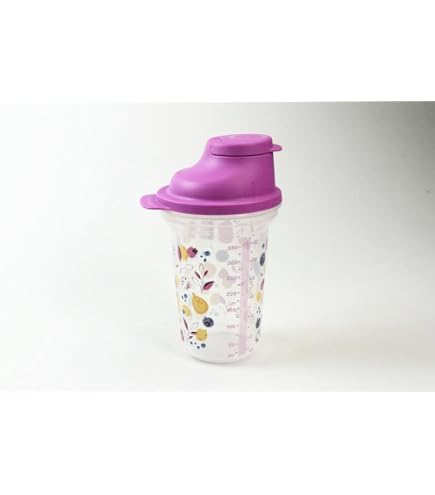 TUPPERWARE TW Shaker Shaky Backen Mix-Fix 1x 250ml Violett + 2X 250ml Türkis Shake-It Messbecher - Mixbecher Shaky