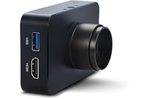 MOKOSE 12MP HDMI Camera 1080P USB HD Streaming Webcam, Recording 4K@30FPS Industry C/CS-Mount Camera Supports time lapse and take burst photos with 3.2mm No Distortion Manual Lens