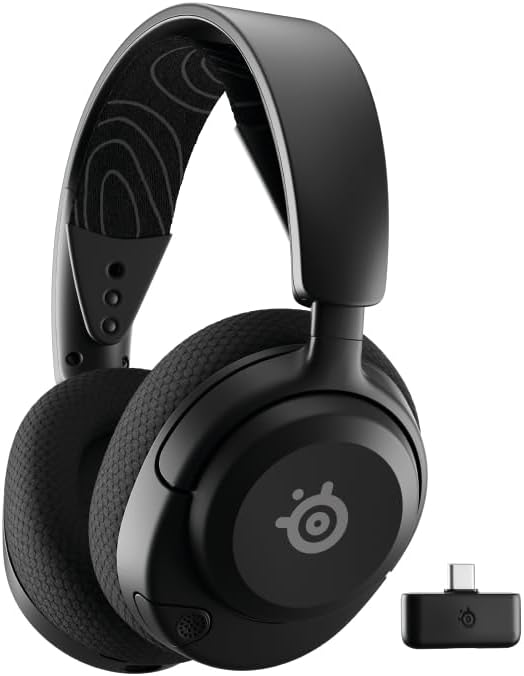 SteelSeries Arctis Nova 5 kablosuz oyun kulaklığı, çoklu sistem PC, PS5, manyetik neodim sürücü, 100'den fazla ses ön ayarlı, 60 saat pil ömrü, 2,4 GHz veya BT-ClearCast Gen2.X-Mik