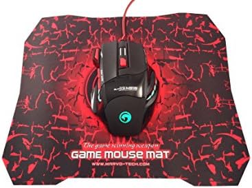 [Mouse and Mat Combo] Marvo Scorpion Buthus 7 Button Wired USB Backlit Multi-Coloured Gaming Mouse, With Gaming Mouse Mat, for PC and Mac