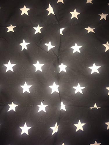 Autism, ADHD, sleep disorders, Anxiety - Black and white stars single bed size weighted blanket 11 - 20Ib