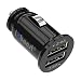 Produktbild iXboost iX-6 Speed Charge 4.8A Mini Dual USB Auto-Ladegerät Kfz Adapter Intelligent IC 2 Port Ladeadapter für alle Handy z.B. Samsung / HTC / Huawei / LG / iPhone 7 uvm. schwarz