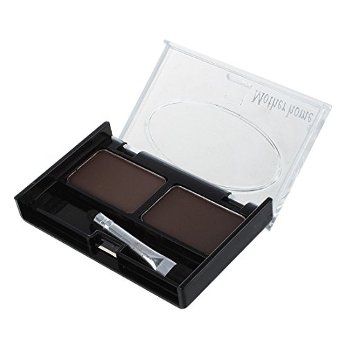 SODIAL (R) Augenbrauen Schablonen & Multi-Farbe Fuer Wasserdichte Augenbrauenkorrektur Puder Augenlidschatten - Kaffee und Schwarz