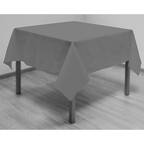 Tischdecke mit Fleckschutz quadratisch 180x180 cm ALIX grau