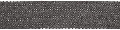 40mm Essential Trimmings Cotton &amp; Acrylic Webbing Tape Grey - per metre