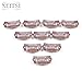 Neitsi® 50PCS Clip for Hair Extensions Wigs I SHAPE U SHAPE Metal Hair Snap Clips DIY (Brown#, I shape--2.3cm)
