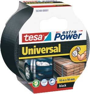 Preisvergleich Produktbild Tesa Gewebeband extra Power 56348-1, 10 m, schwarz