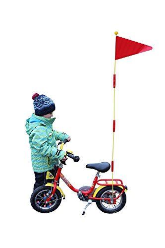 Kinderfahrrad Sicherheits-Wimpel | Fahrradfahne z.b für Puky Laufrad, Fahrrad-Anhänger oder Kinderfahrrad - 5