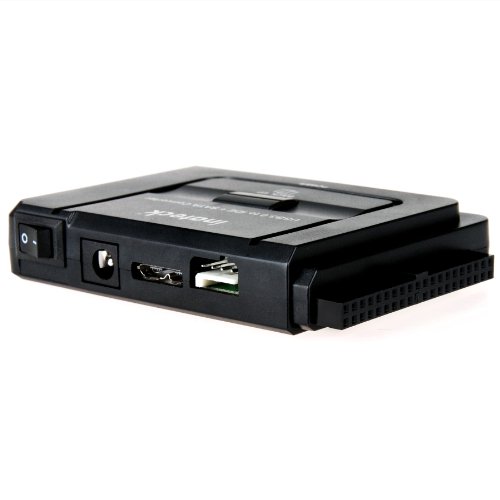 Inateck IDE/SATA zu USB 3.0 Combo Docking station Universalkonverter mit Netzschalter -2,5“ und 3,5“SATA HDD & IDE HDD-Laufwerke Konverter/ Adapter, auch unterstützt CD/DVD Laufwerke; Kompatible Windows XP/Vista/7/8/10; Mac OS 10.X - 3